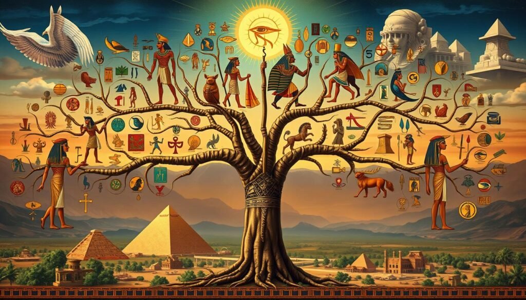 family tree of Egyptian gods